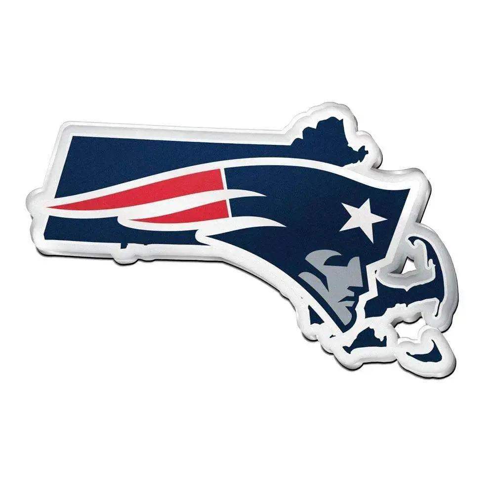 New England Patriots Auto Emblem Acrylic State Shape - ToylandEU™