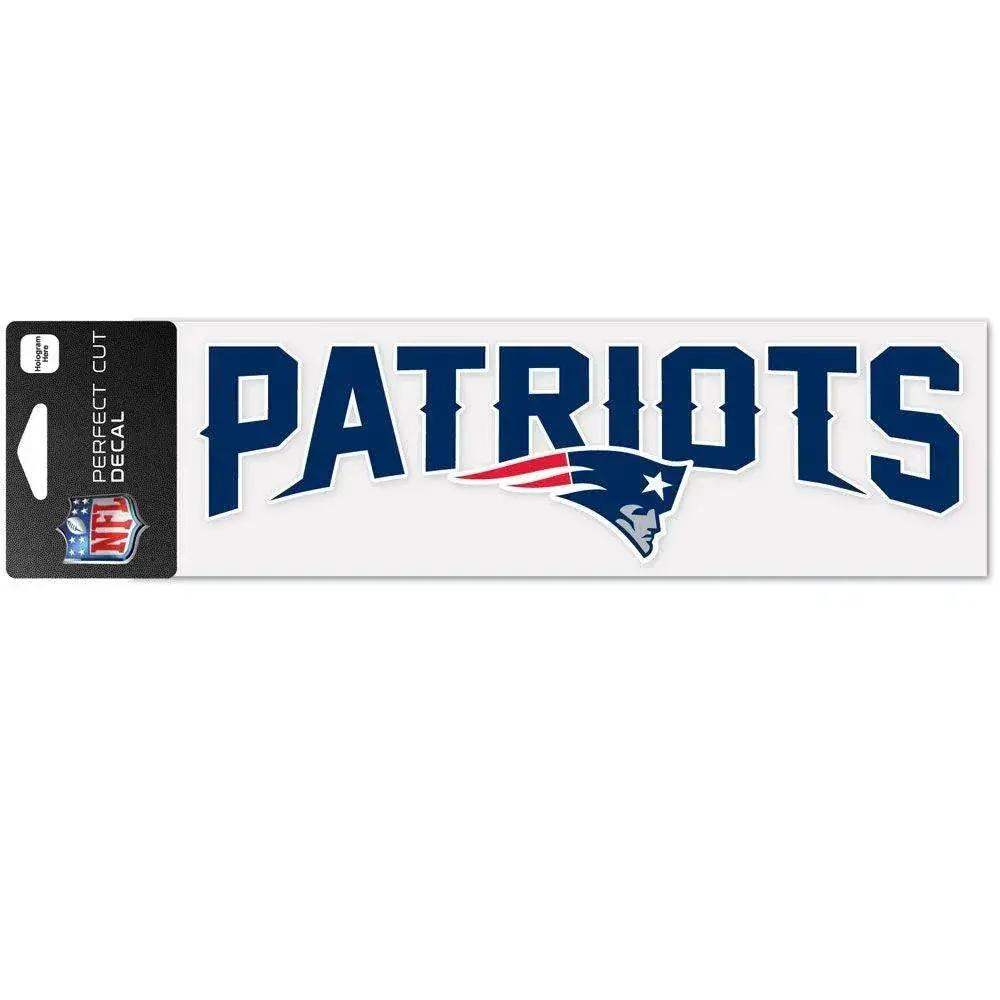 New England Patriots Decal 3x10 Perfect Cut Wordmark Color - ToylandEU™