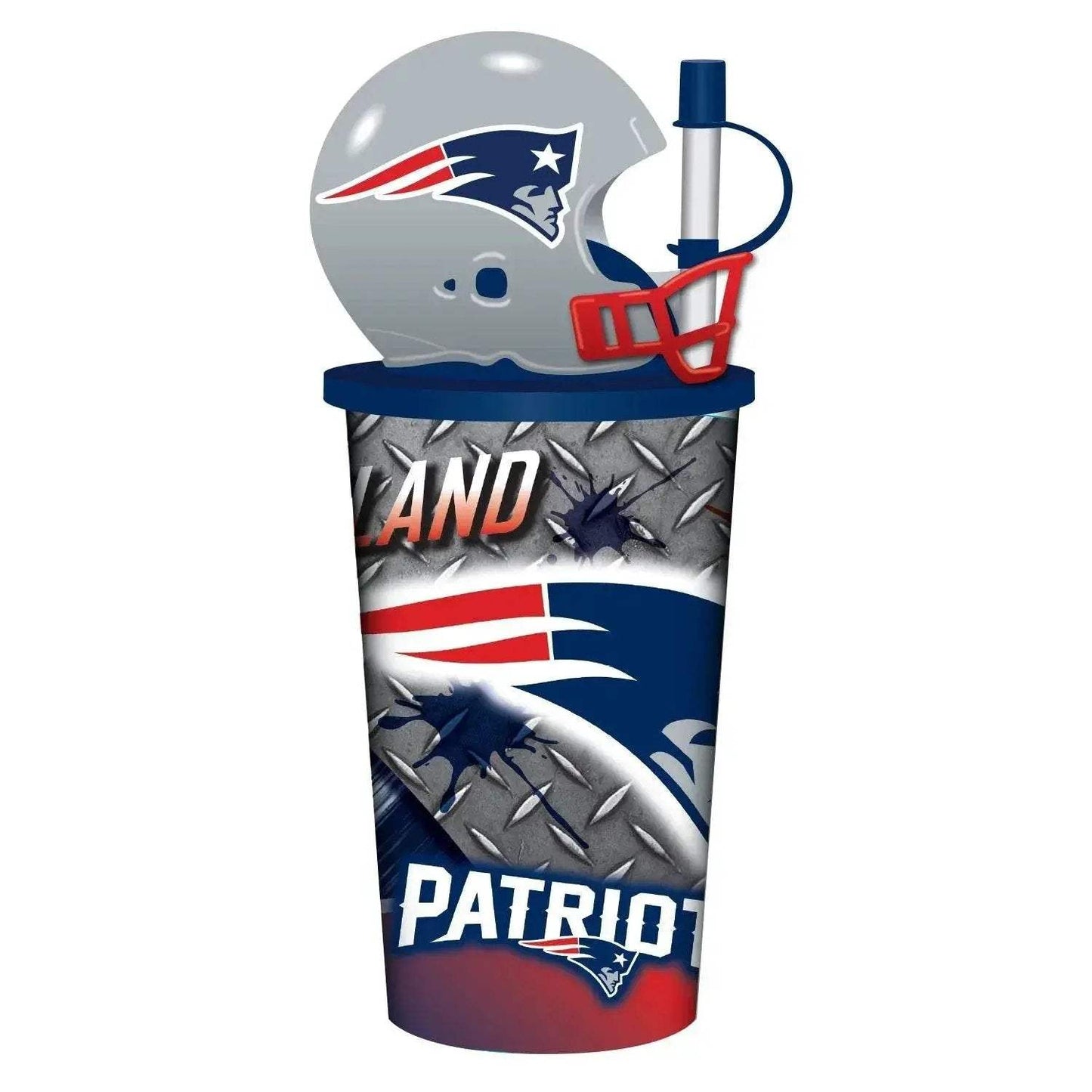 New England Patriots Helmet Cup 32oz Plastic With Straw Lid - ToylandEU™