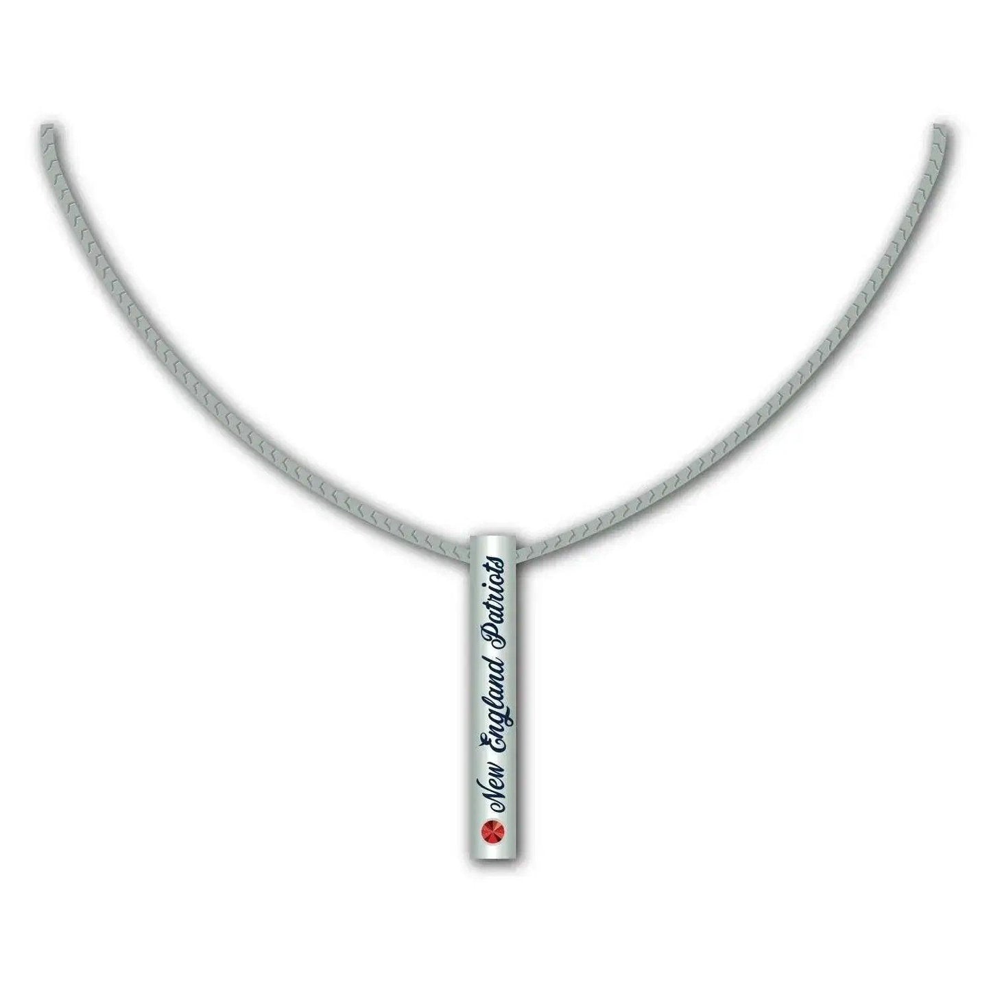 New England Patriots Necklace Silver Bar Pendant Gift - ToylandEU™