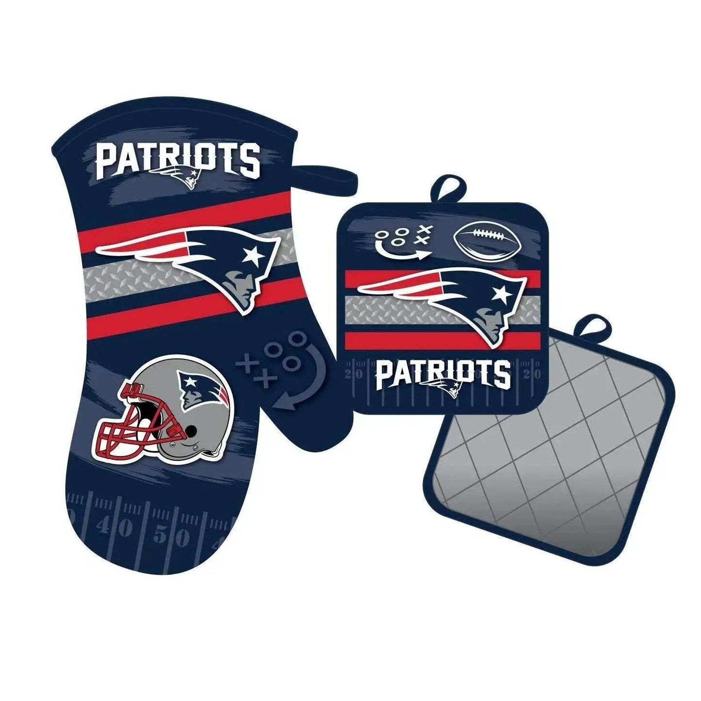 New England Patriots Oven Mitt and Pot Holder Set Official - ToylandEU™