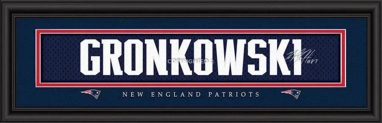 New England Patriots Rob Gronkowski Print 8x24 Framed - ToylandEU™