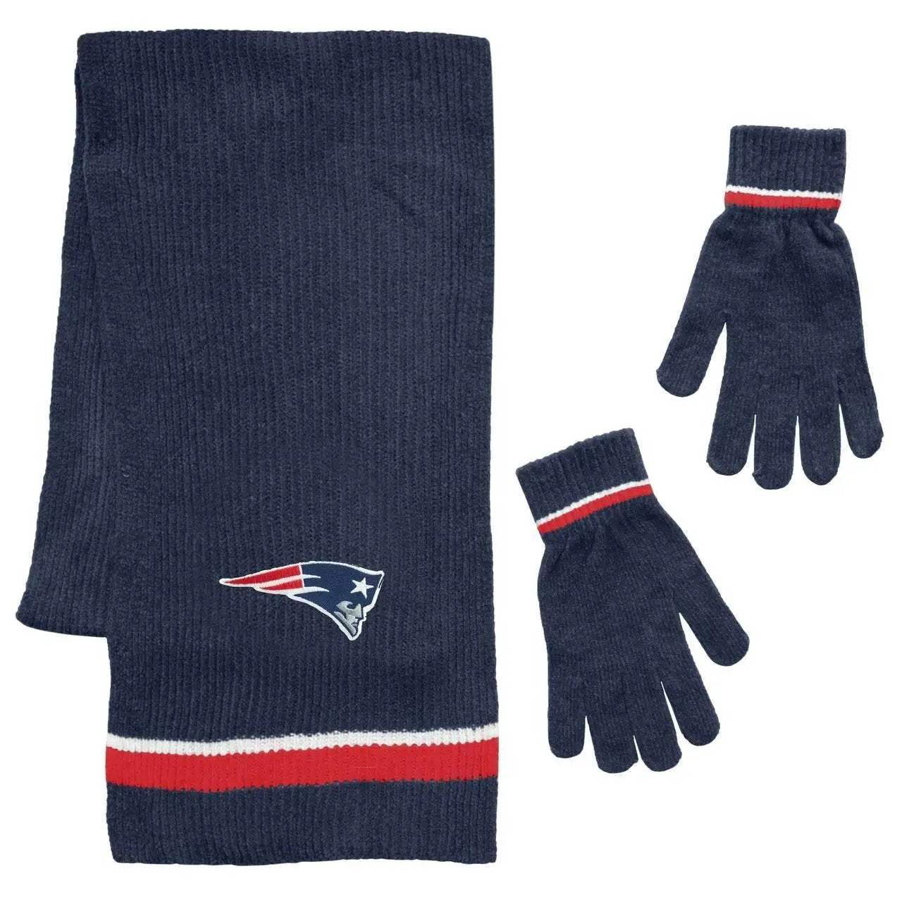 New England Patriots Scarf And Glove Gift Set Chenille - ToylandEU™