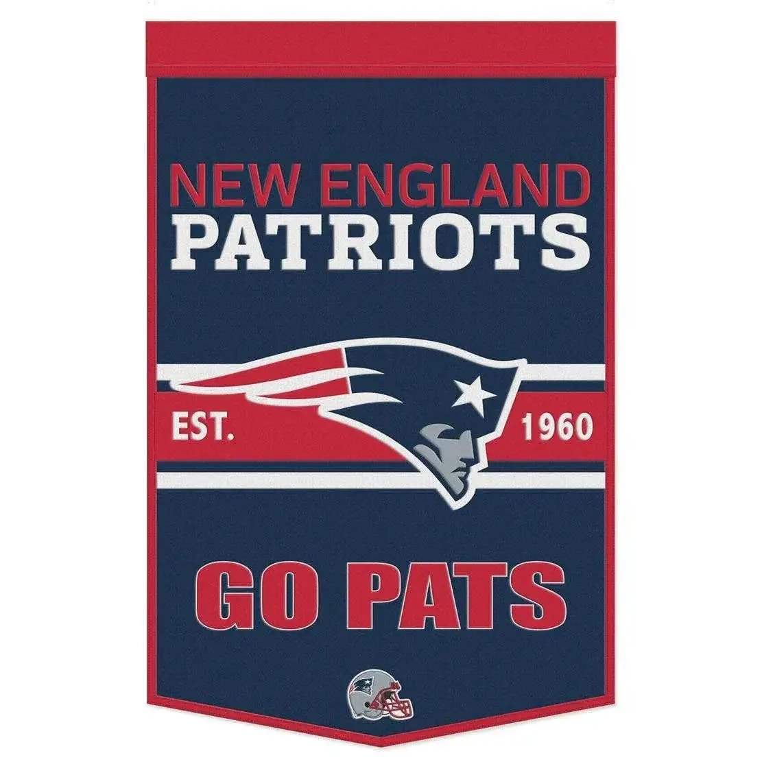 New England Patriots Wool Banner 24x38 Dynasty Slogan - ToylandEU™