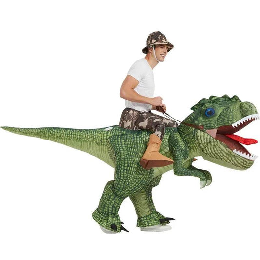 New Inflatable Dinosaur Costume Riding T Rex For Adults - ToylandEU