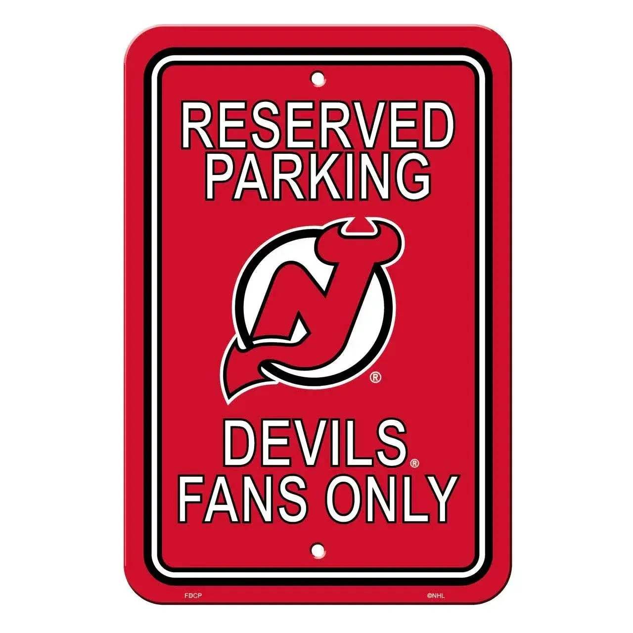 New Jersey Devils Reserved Parking Sign 12x18 Plastic - ToylandEU™