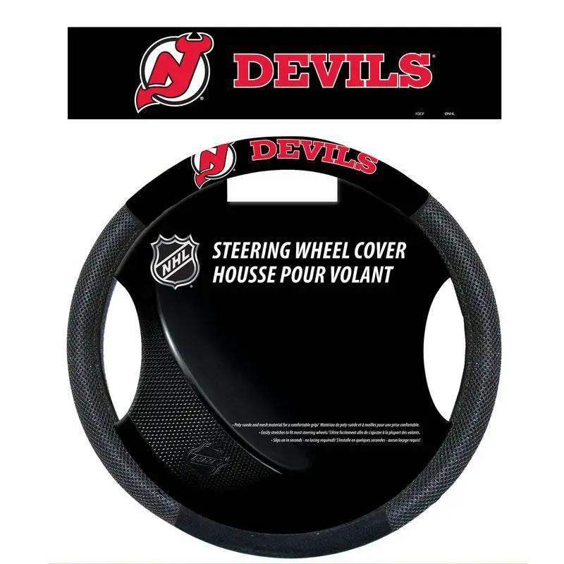 New Jersey Devils Steering Wheel Cover Mesh Poly Suede - ToylandEU™