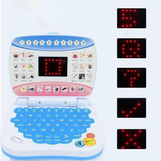 New Mini Simulation Laptop Early Education Machine LED Display Learning Toy for Kids - ToylandEU™