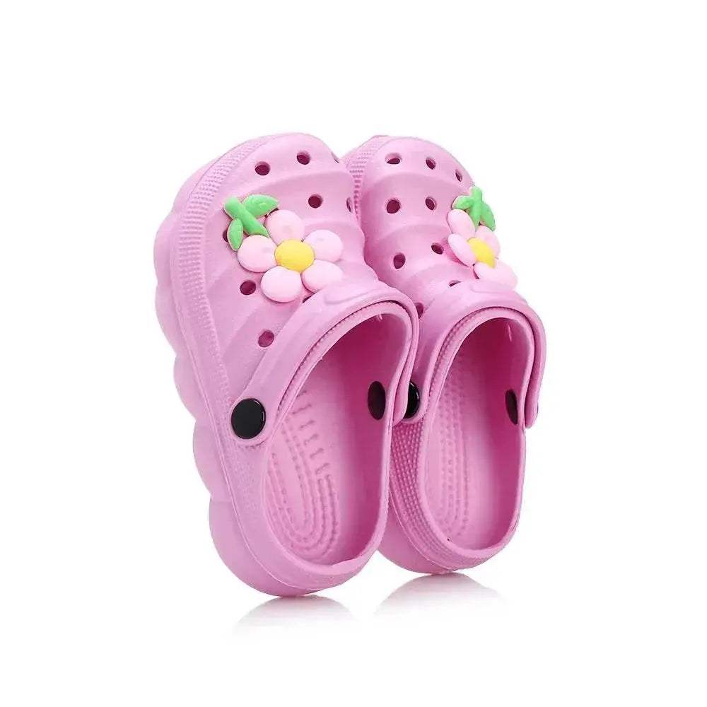 New Non-Slip Girls Sandals Cute Big Flower Beach Shoes - ToylandEU