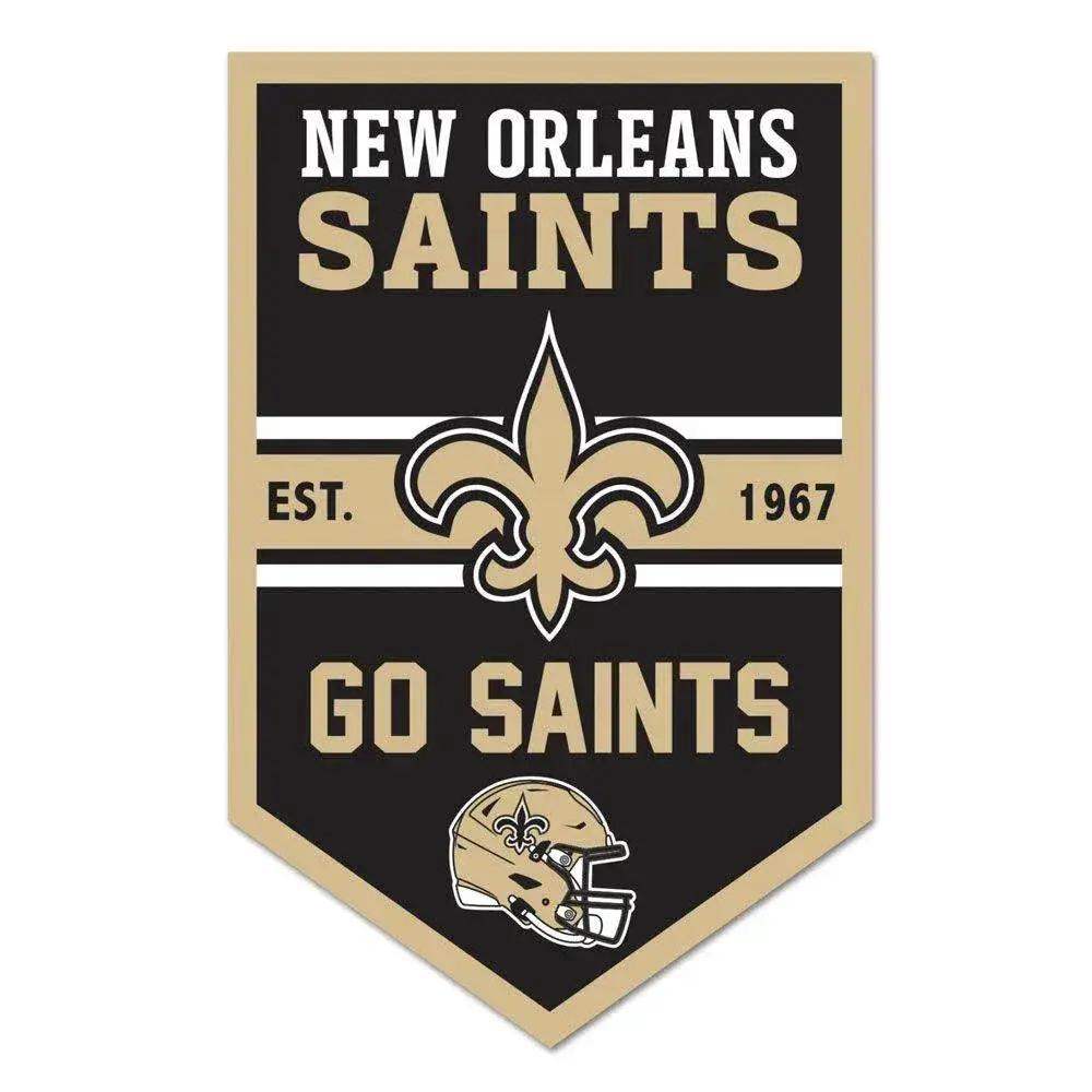 New Orleans Saints 11x17 Wood Chevron Sign for Fan Caves - ToylandEU™