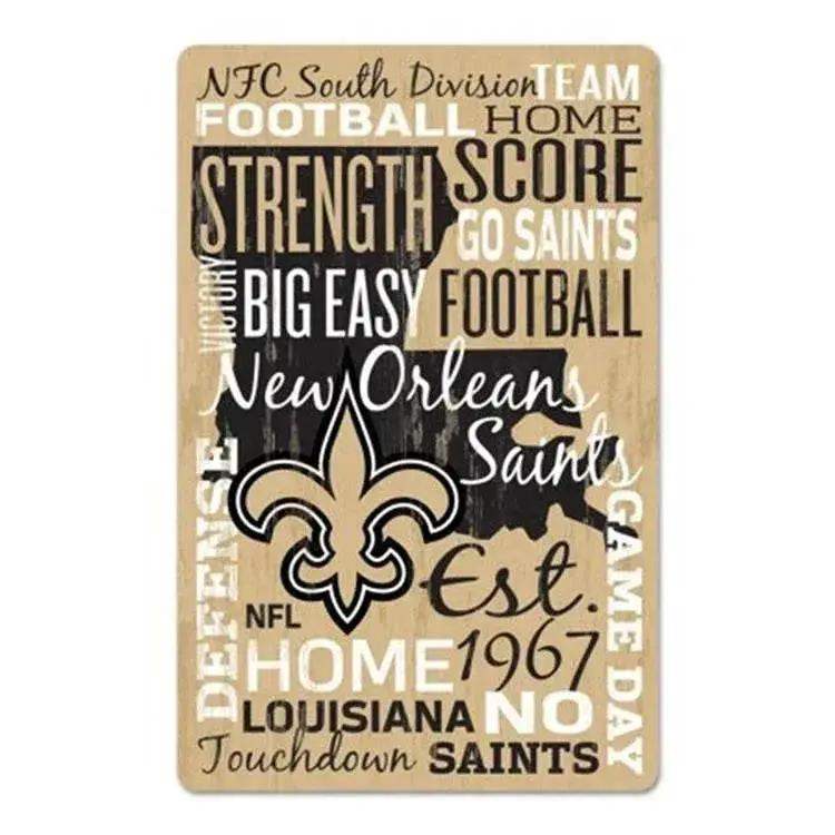 New Orleans Saints 11x17 Wood Wordage Sign by Wincraft - ToylandEU™