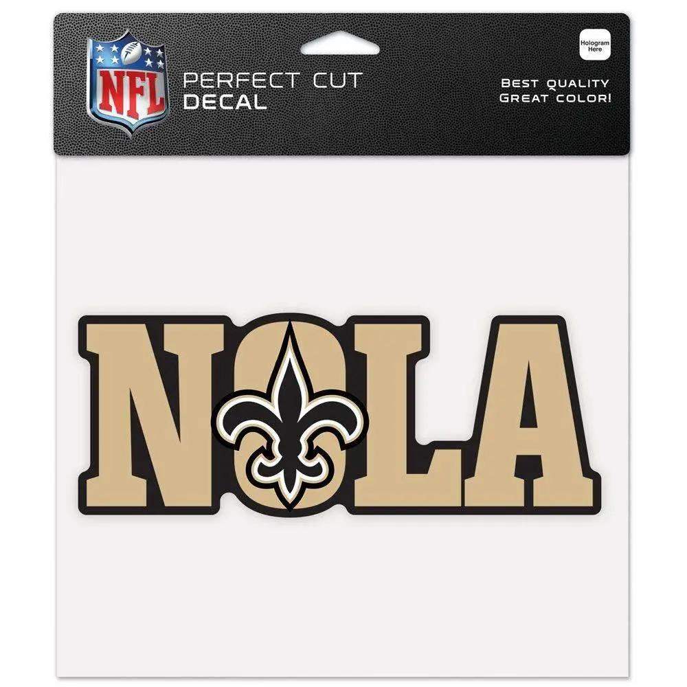 New Orleans Saints 8x8 Perfect Cut Color Decal Slogan - ToylandEU™
