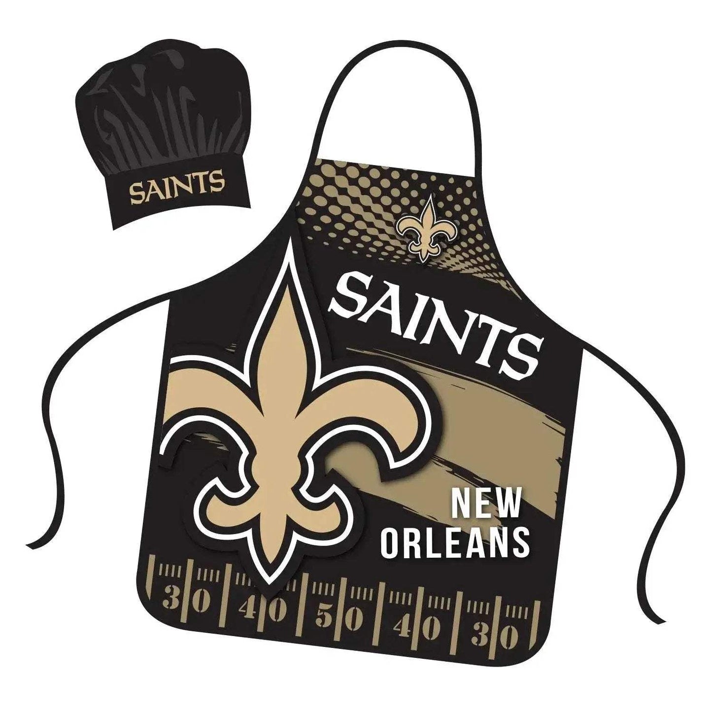 New Orleans Saints Chef Hat and Apron Set for Adults - ToylandEU™