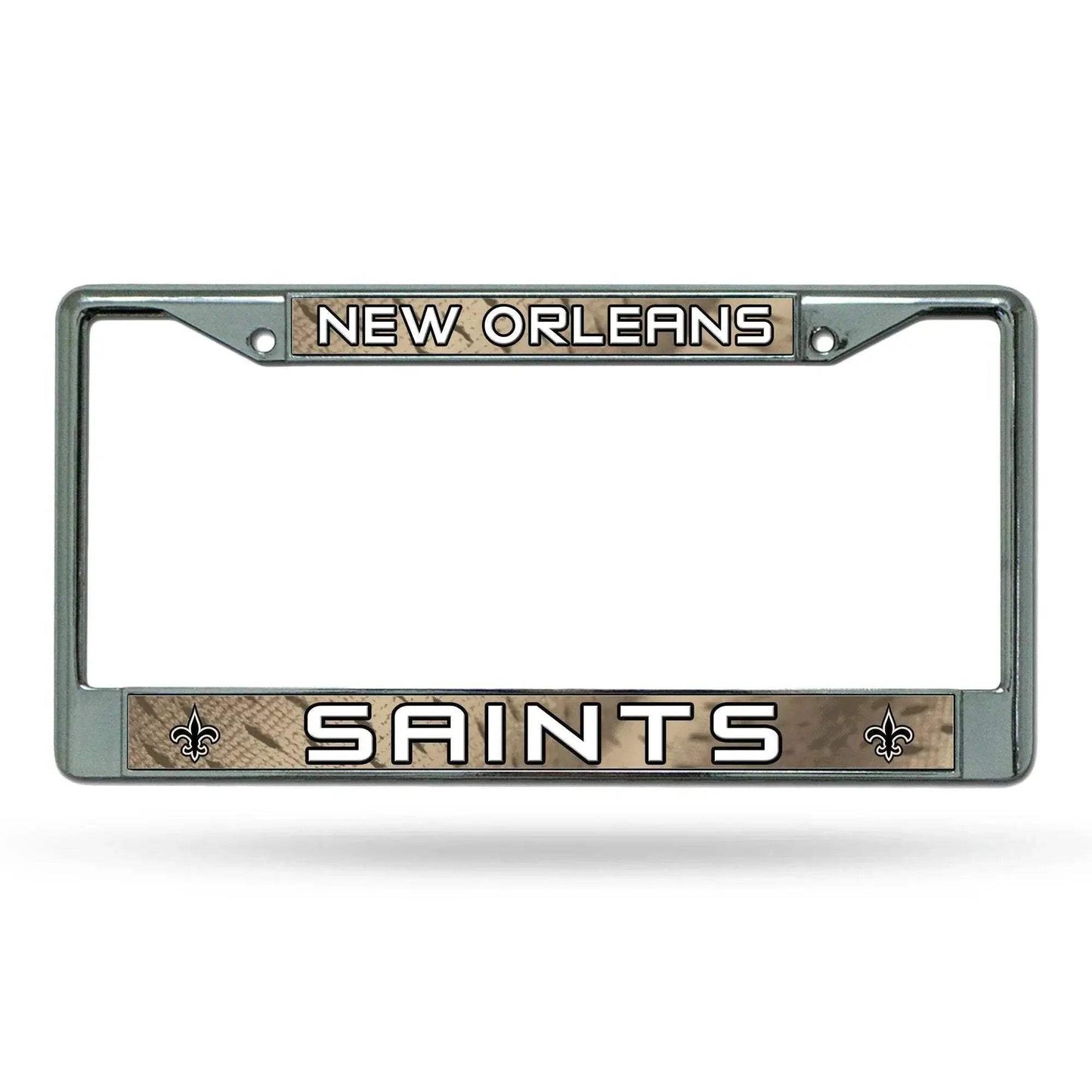 New Orleans Saints Chrome License Plate Frame With Insert - ToylandEU™