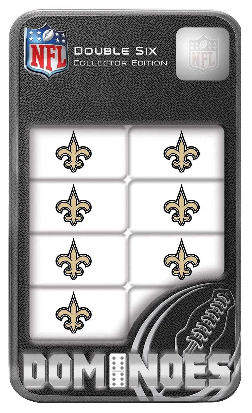 New Orleans Saints Dominoes Set With Collectible Tin Box - ToylandEU™