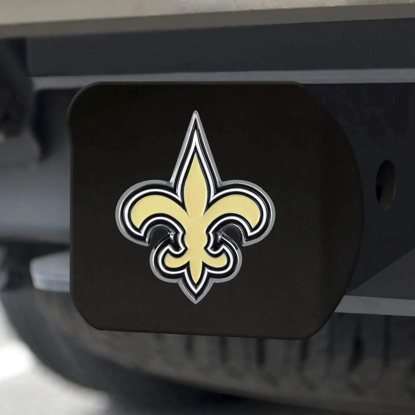 New Orleans Saints Hitch Cover Black Emblem 2 Inch Square - ToylandEU™