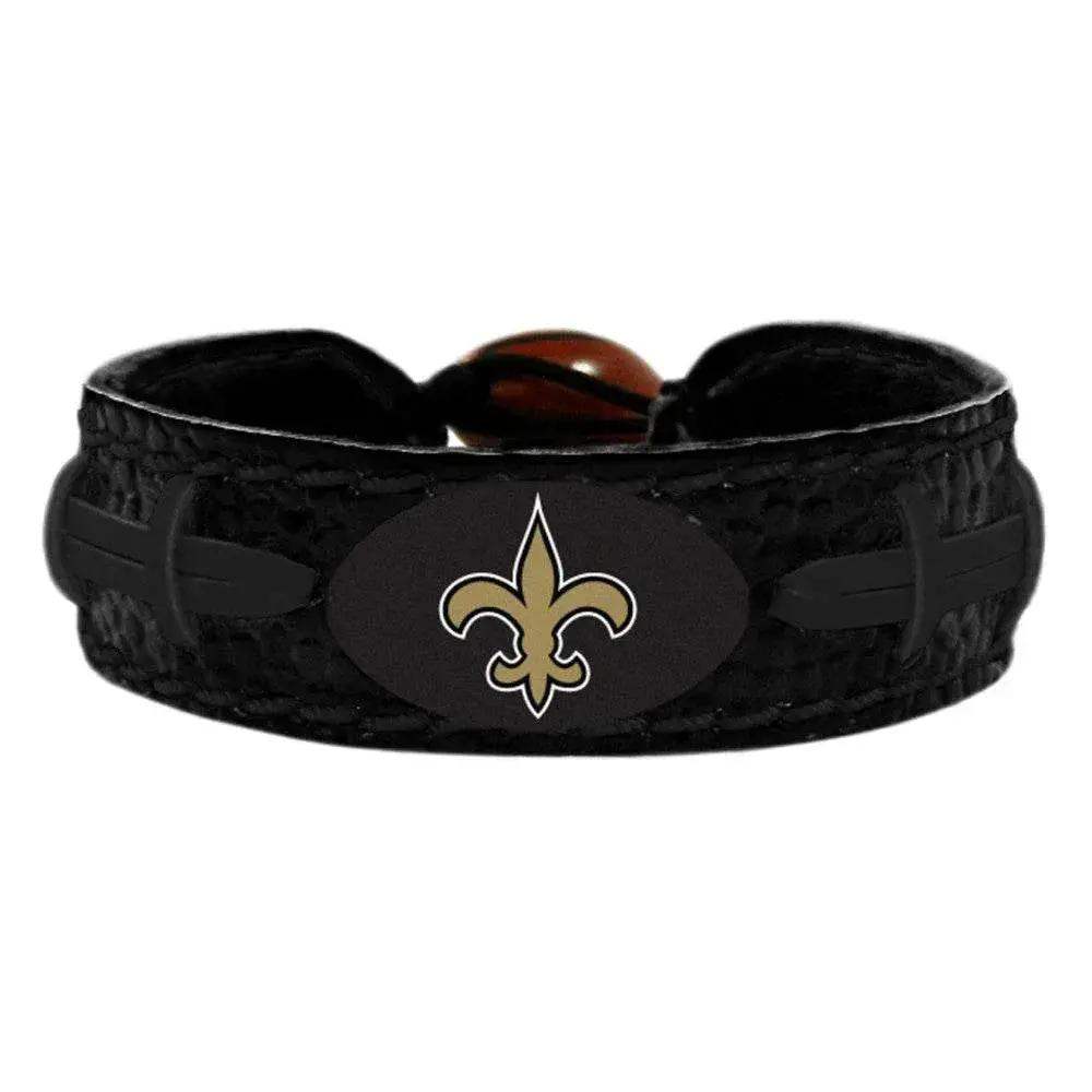 New Orleans Saints Leather Bracelet With Ceramic Bead - ToylandEU™