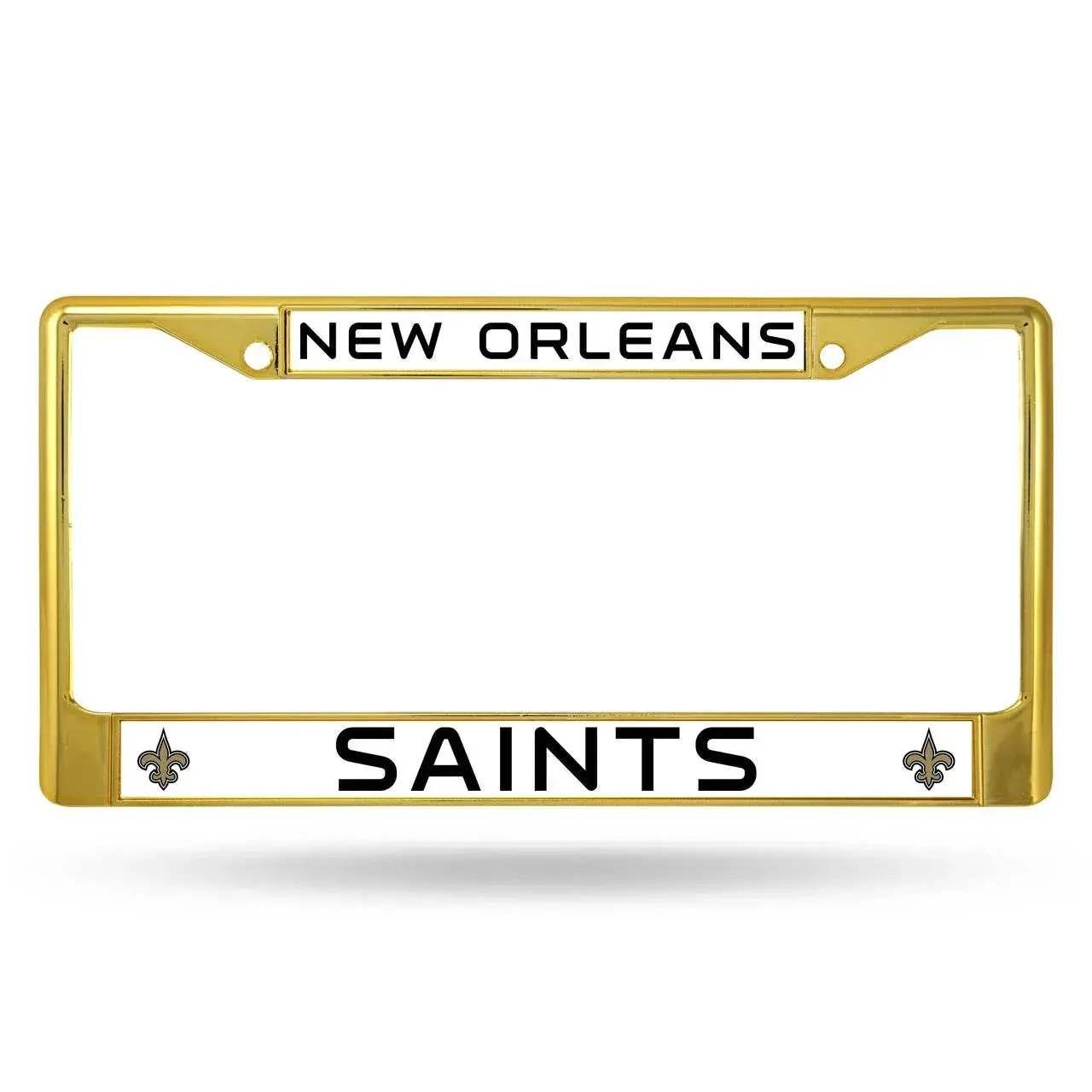 New Orleans Saints License Plate Frame Metal Gold Licensed - ToylandEU
