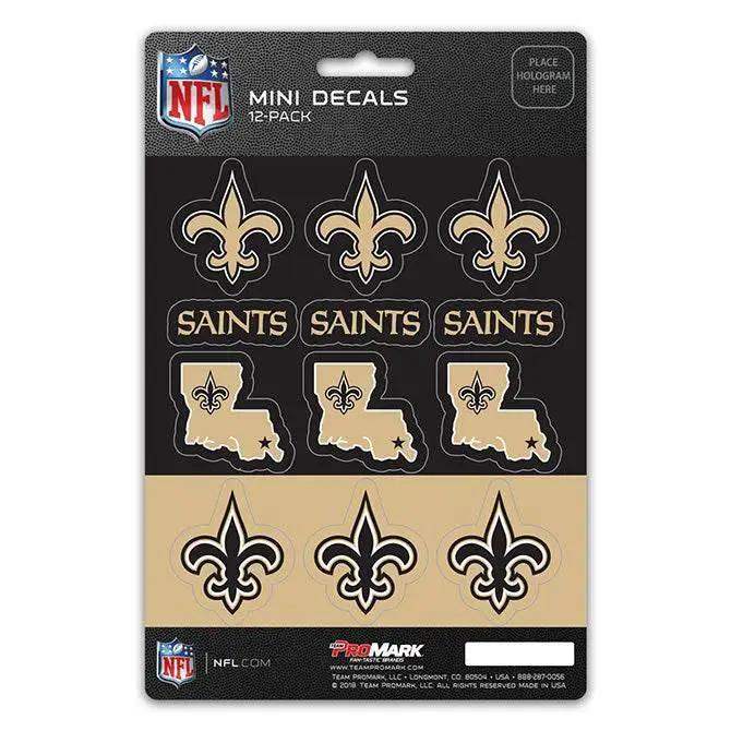 New Orleans Saints Mini Decal Set 12 Pack Premium Vinyl - ToylandEU™