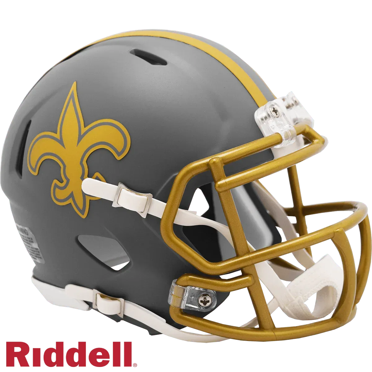New Orleans Saints Riddell Replica Mini Speed Helmet Slate - ToylandEU