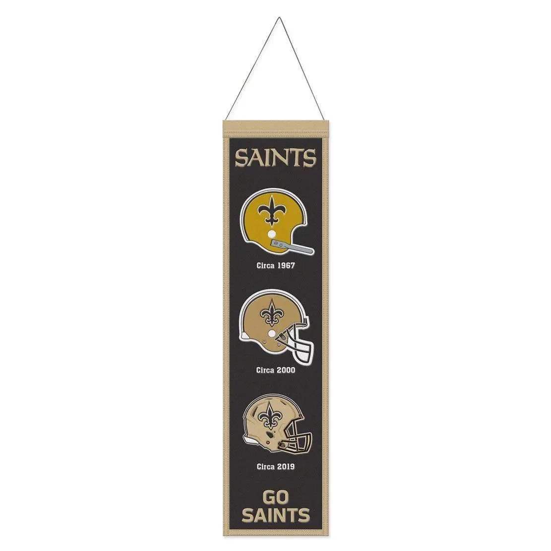 New Orleans Saints Wool Banner 8x32 Evolution Design - ToylandEU™