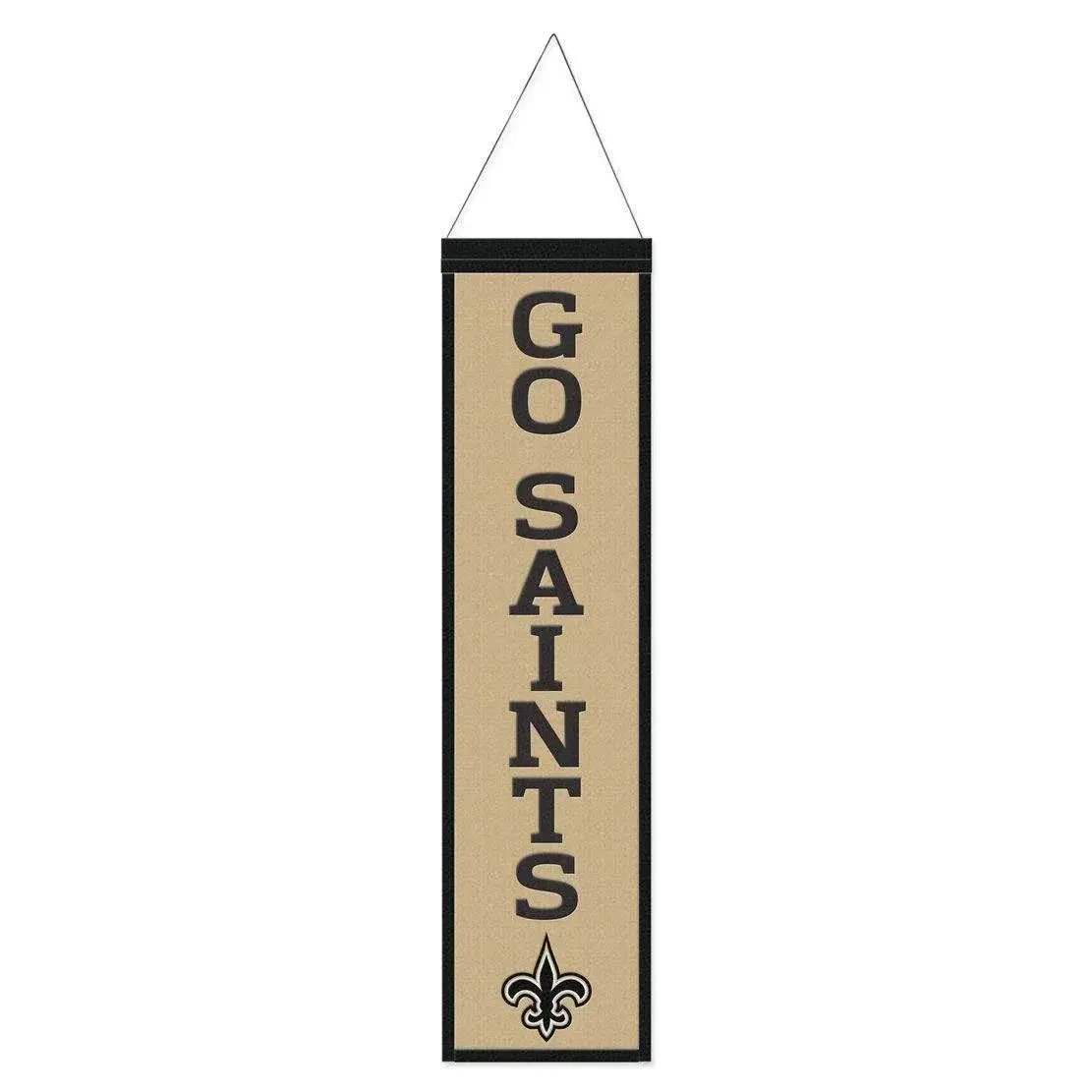 New Orleans Saints Wool Banner 8x32 Heritage Slogan - ToylandEU™