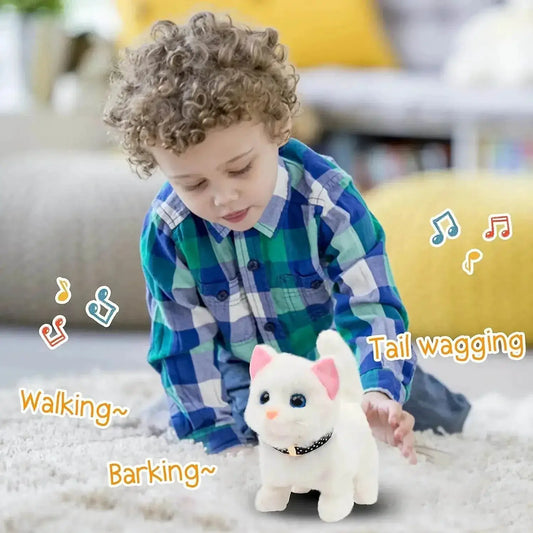 New Walking Kitty Plush Toy Interactive Meowing For Kids - ToylandEU