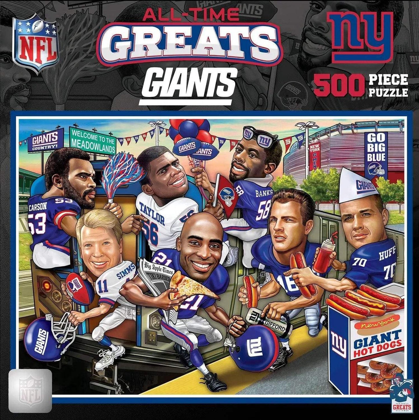 New York Giants 500 Piece All Time Greats Puzzle Set - ToylandEU™