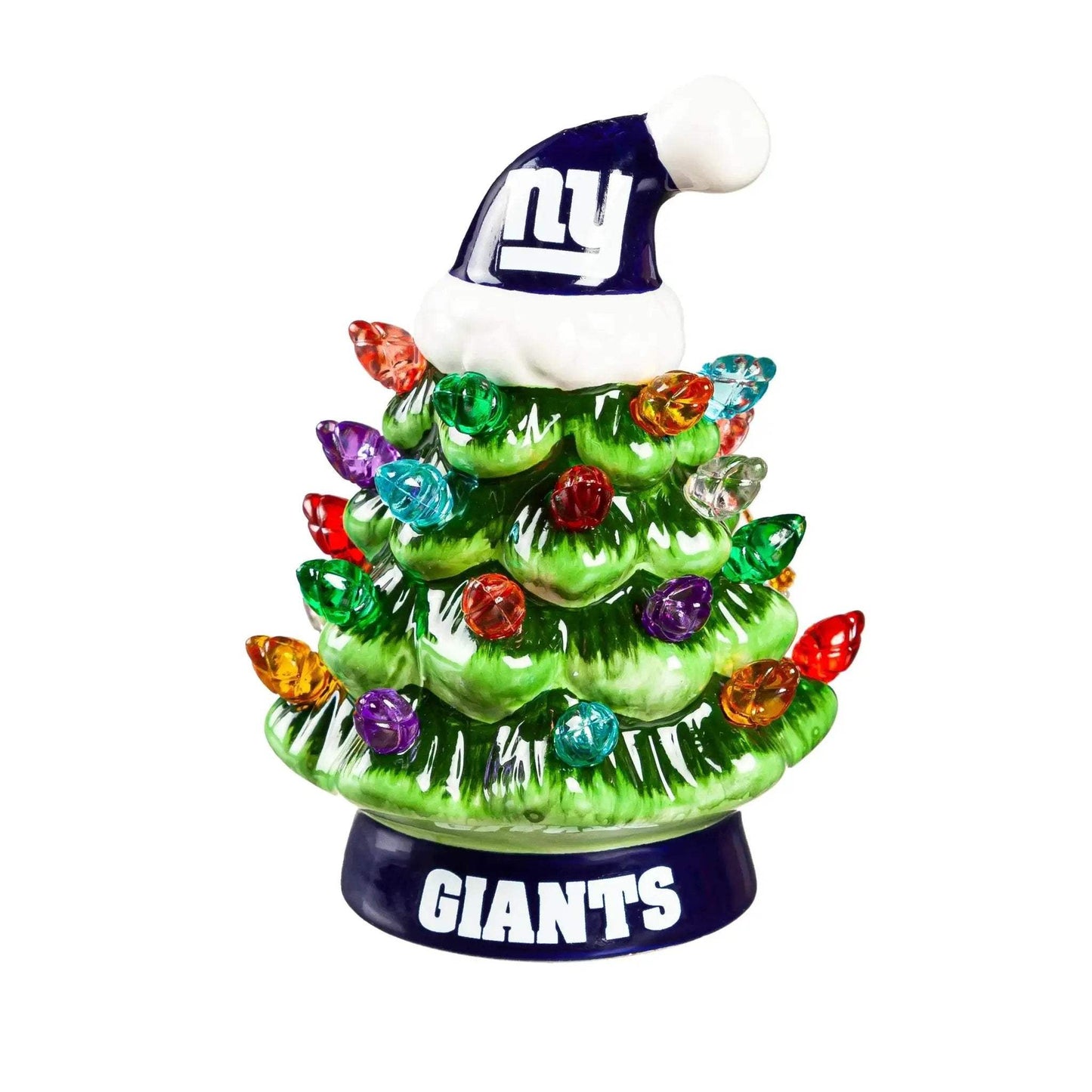 New York Giants LED Christmas Tree Tabletop Decor 4 Inch - ToylandEU™