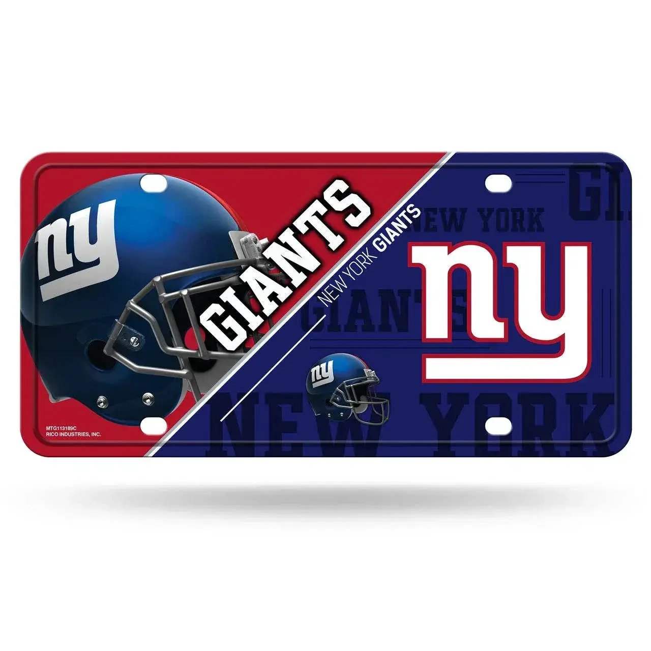 New York Giants Split Design Aluminum License Plate - ToylandEU™