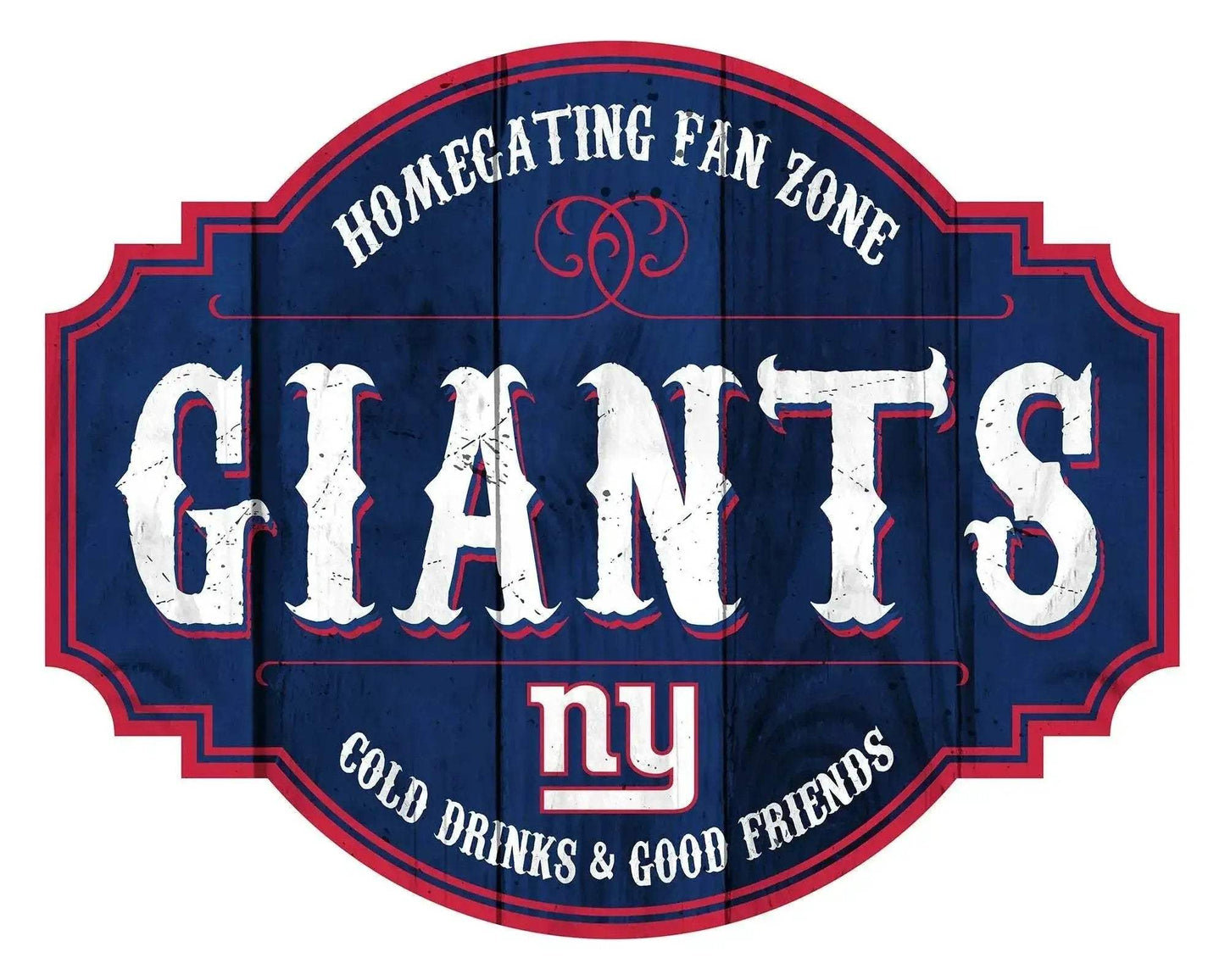 New York Giants Wood Sign 12 Inch Homegating Tavern - ToylandEU™