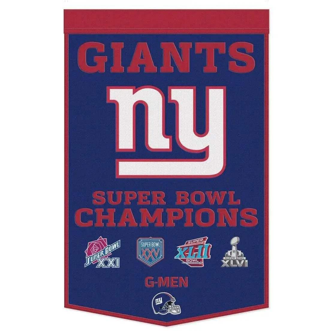 New York Giants Wool Banner 24x38 Dynasty Champ Design - ToylandEU™