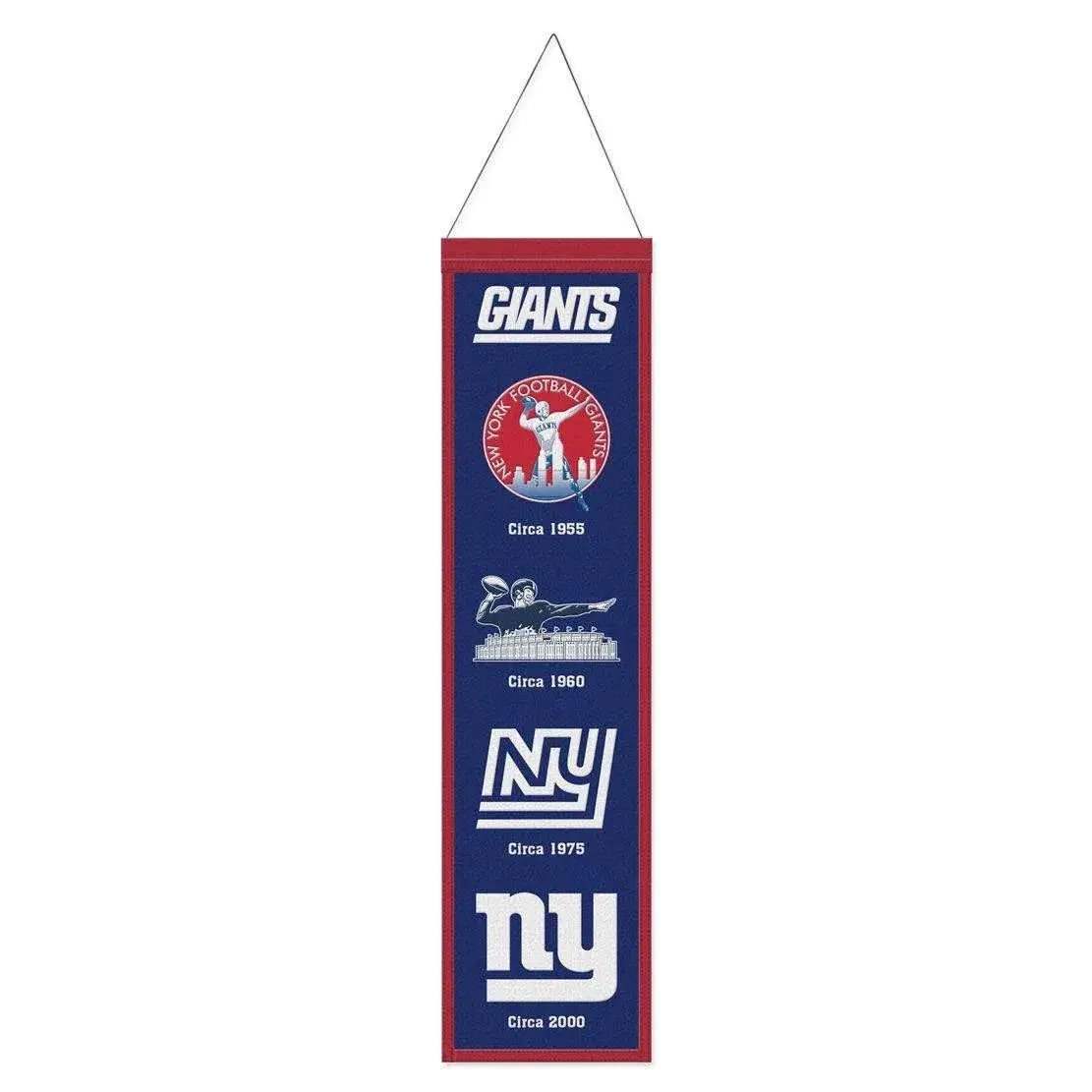 New York Giants Wool Banner 8x32 Heritage Evolution Design - ToylandEU™