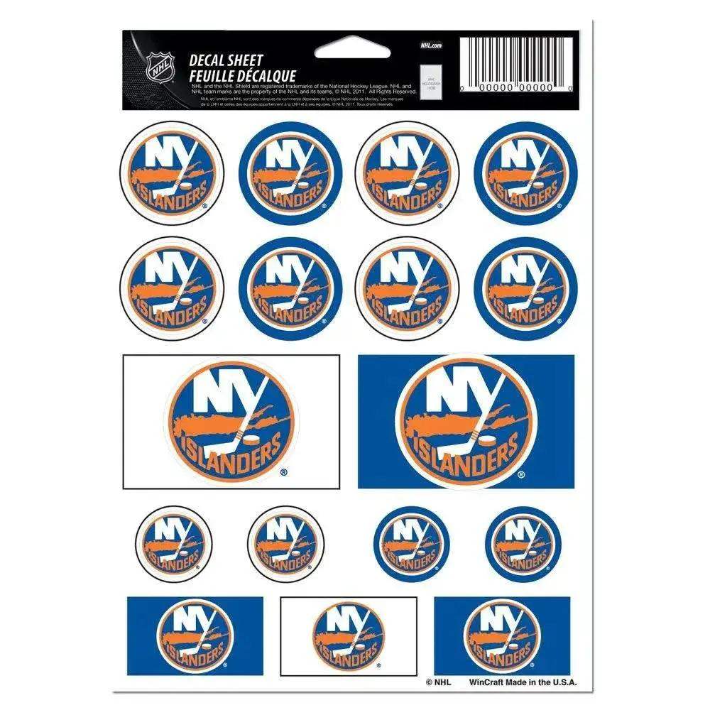 New York Islanders Decal Sheet 5x7 Vinyl Sticker Pack - ToylandEU