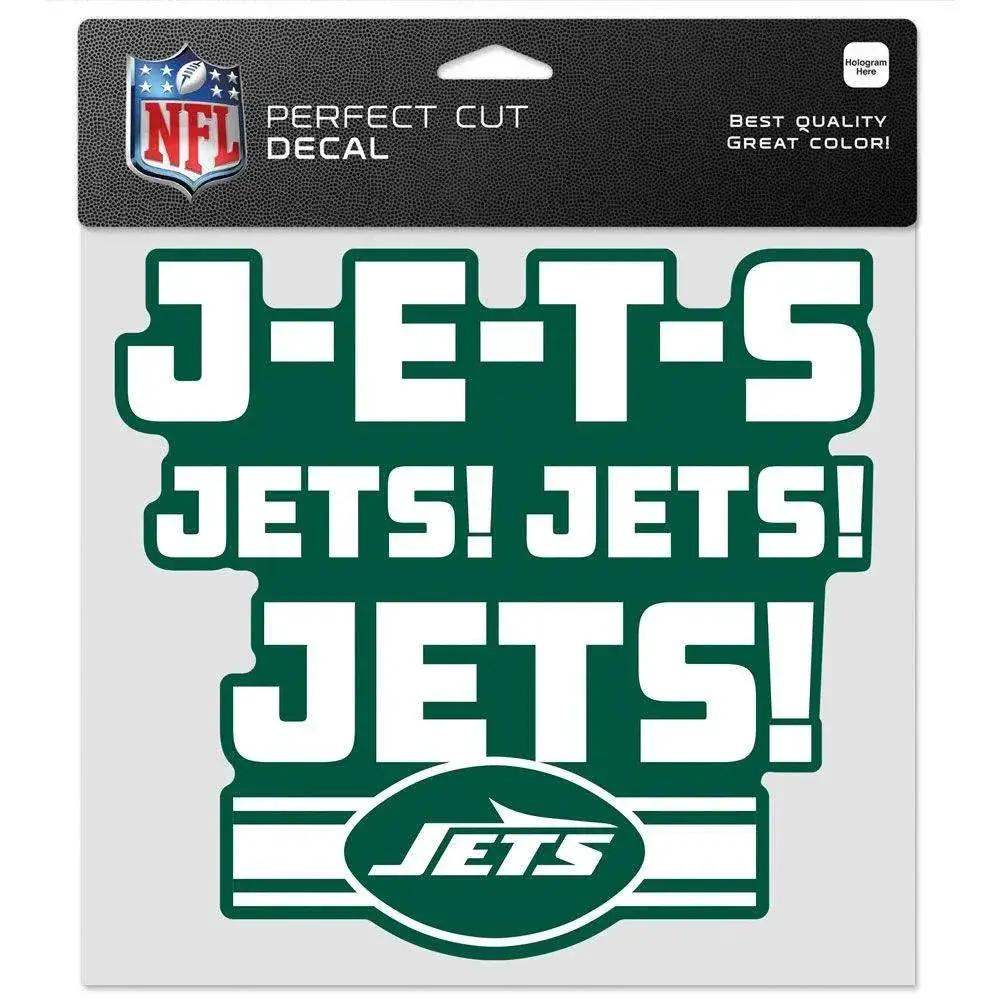 New York Jets 8x8 Perfect Cut Decal Color Slogan Vinyl - ToylandEU™
