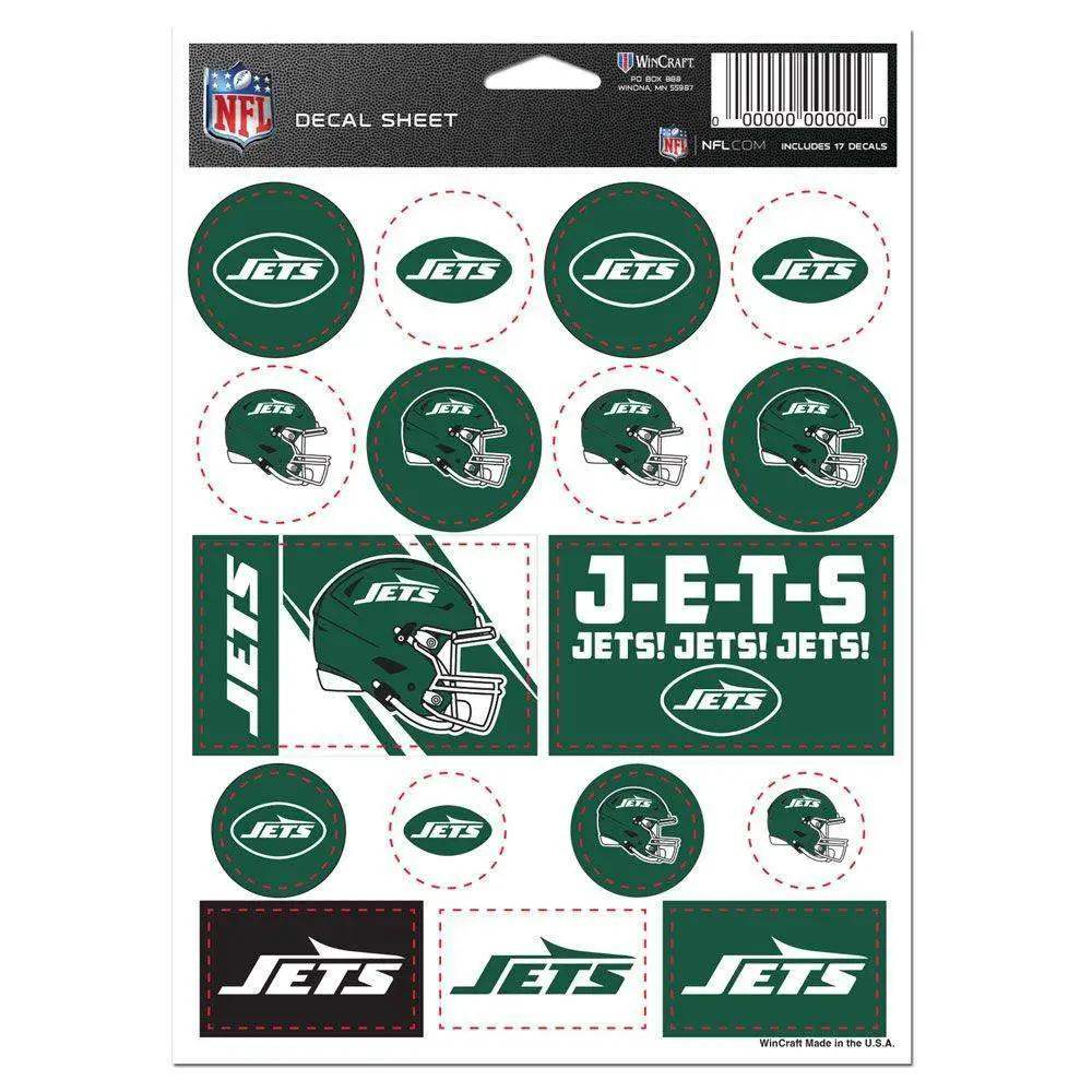 New York Jets Decal Sheet 5x7 Vinyl Sticker Pack Bundle - ToylandEU™