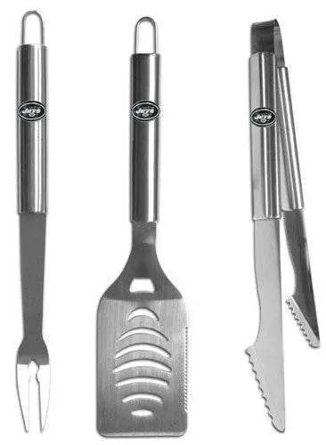 New York Jets Grilling BBQ 3 Piece Utensil Set For Fans - ToylandEU