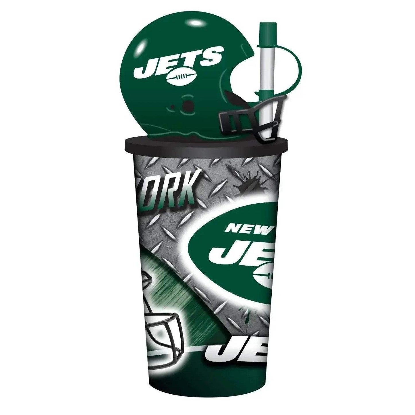 New York Jets Helmet Cup 32oz With Straw Lid Not Attached - ToylandEU™