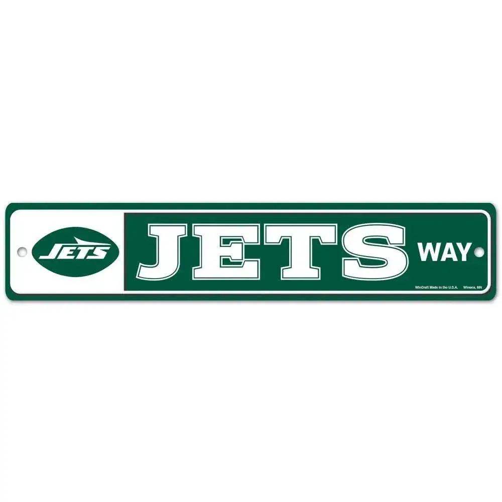 New York Jets Plastic Street Sign Wall Decor For Fans - ToylandEU™