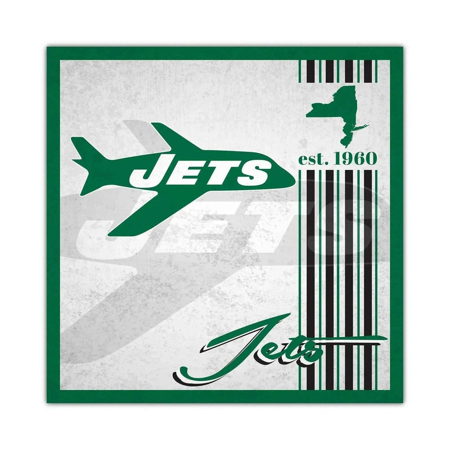 New York Jets Wood Sign 10x10 Album Design Wall Art - ToylandEU™