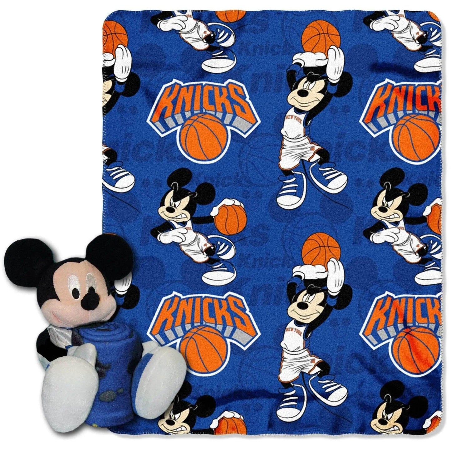 New York Knicks Disney Hugger Mickey Fleece Blanket - ToylandEU™