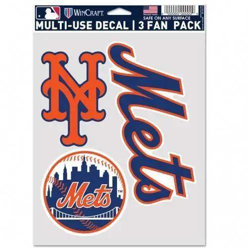 New York Mets Decal 3 Pack Fan Indoor Outdoor Designs - ToylandEU™