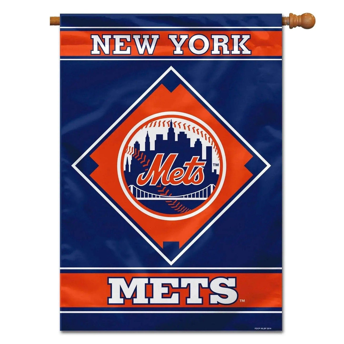 New York Mets Flag 28x40 One Sided House Outdoor Flag - ToylandEU™