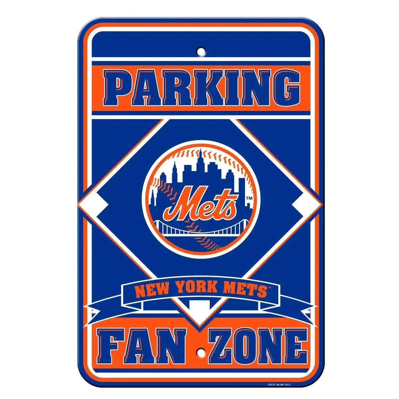 New York Mets Parking Sign 12x18 Plastic Fan Zone Style CO - ToylandEU™