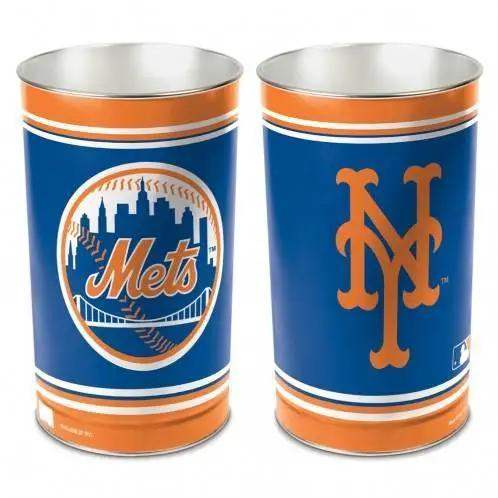 New York Mets Wastebasket 15 Inch Metal Officially Licensed - ToylandEU