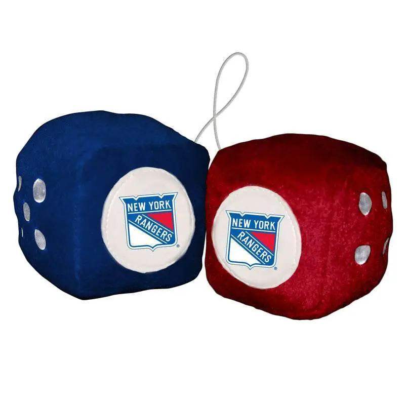 New York Rangers Plush Fuzzy Dice Hangable Decor For Fans - ToylandEU™
