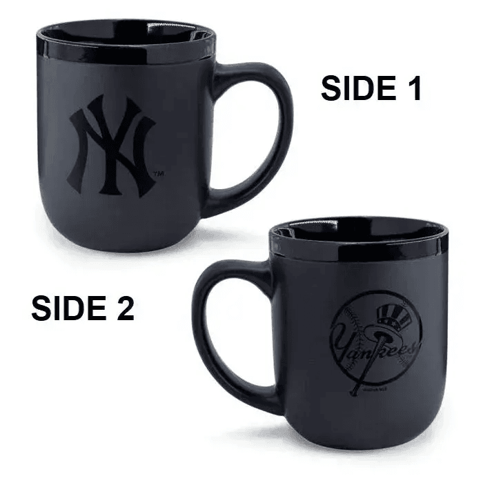 New York Yankees Coffee Mug 17 Oz Matte Black Ceramic - ToylandEU™