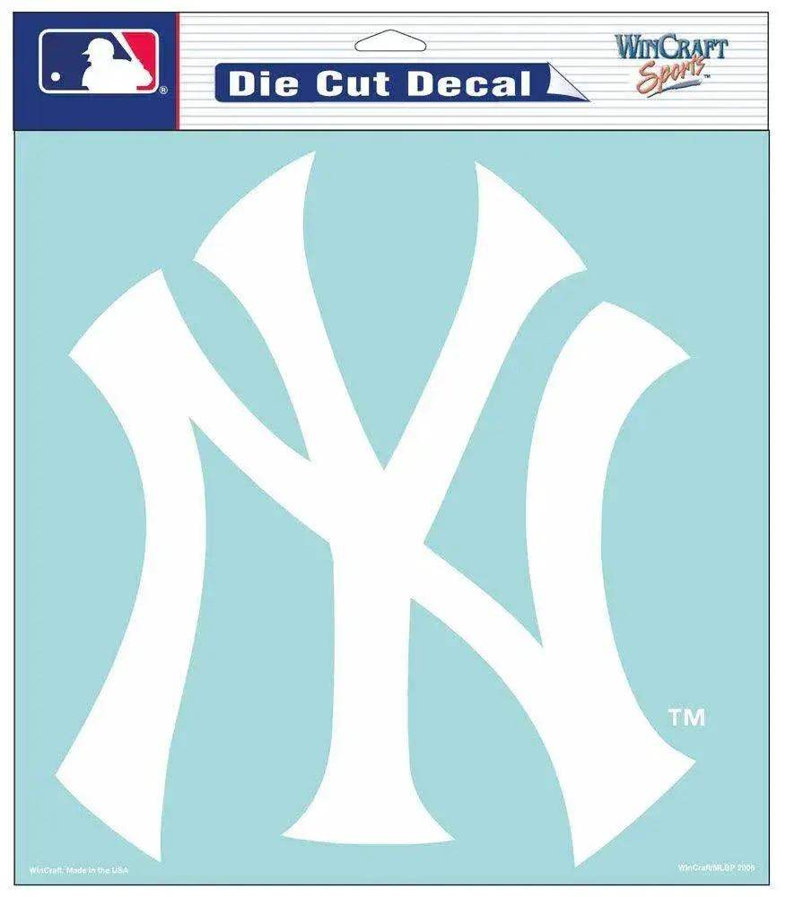 New York Yankees Decal 8x8 Die Cut White - ToylandEU™