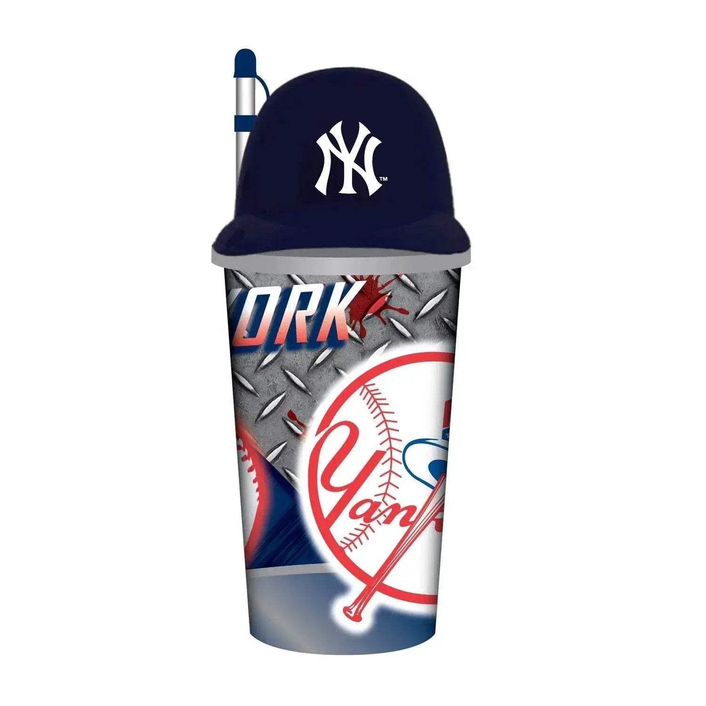 New York Yankees Helmet Cup 32oz Plastic With Straw - ToylandEU™
