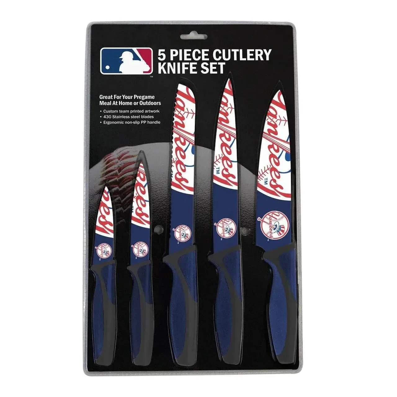 New York Yankees Kitchen Knife Set 5 Pack For Home Use - ToylandEU™